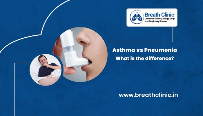difference between asthma vs pneumonia